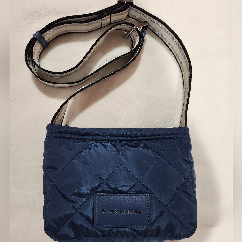 Marc Jacobs Quilted Blue Nylon Crossbody Bag